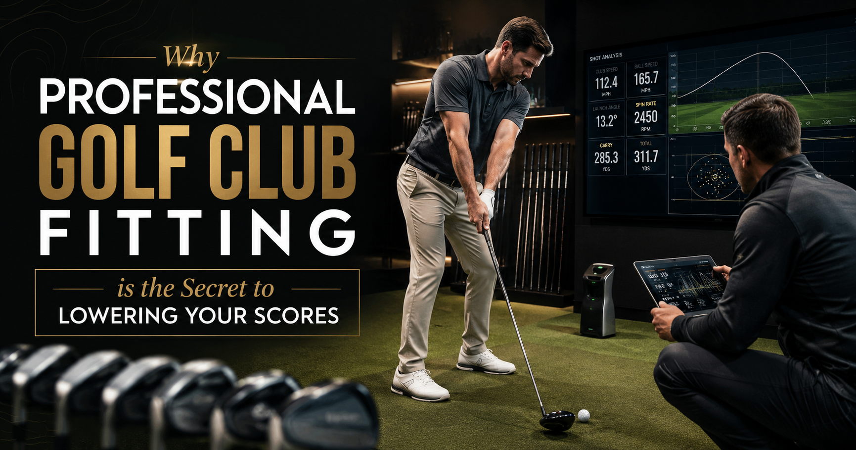 Professional golf club fitting